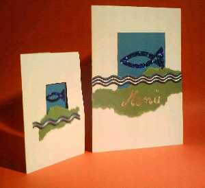 Konfirmationskarten Kommunion Konfirmation Einladungskarten - Handarbeit Stricken Basteln - Alt Duvenstedt