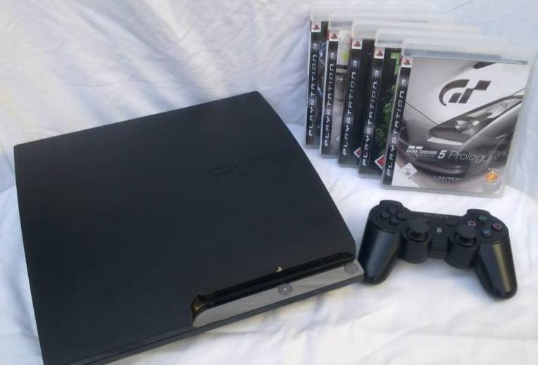 PlayStation 3 slim 120GB mit 5 Spielen - Videospiele Konsolen - Sulingen