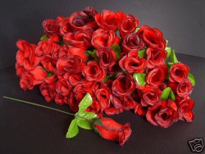 Verkaufe künstliche Blumen - Handarbeit Stricken Basteln - 