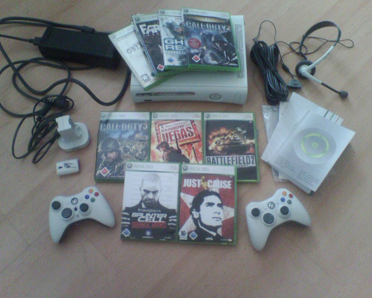 Xbox 360 premium und 9 spiele - Videospiele Konsolen - düsseldorf