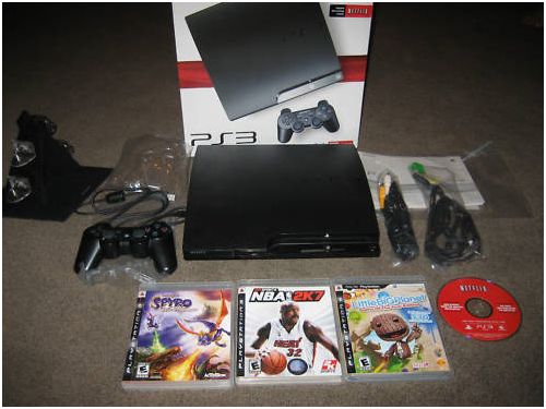  Sony PlayStation 3 Slim 250 GB -3 Spiele inkl. - Videospiele Konsolen - frankfurt