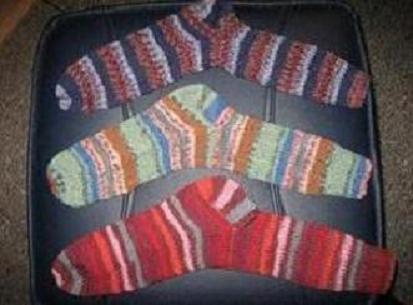 Handgestrickte Socken - Handarbeit Stricken Basteln - Idar-Oberstein